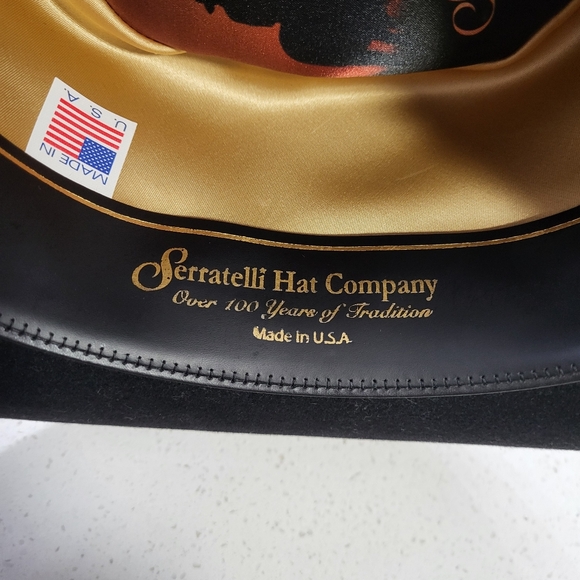 Serratelli 6X Beaver Felt Cowboy Hat Size 6 5/8 - Picture 9 of 10